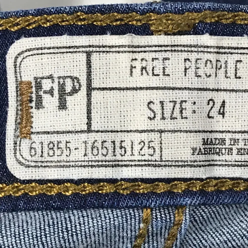 Free People Distressed Skinny Ankle Jeans